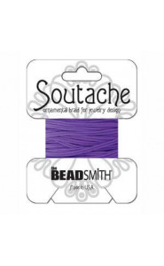 Beadsmith polyester soutache cord 3mm - Dark lilac